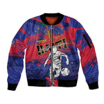 Custom Ekip Foutbol Ayiti 2026 Sleeve Zip Bomber Jacket Haiti Grenadye Alaso - African Pride