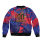 Custom Ekip Foutbol Ayiti 2026 Sleeve Zip Bomber Jacket Haiti Grenadye Alaso - African Pride