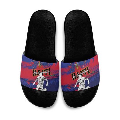 Ekip Foutbol Ayiti 2026 Slide Sandals Haiti Grenadye Alaso