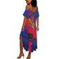 Custom Ekip Foutbol Ayiti 2026 Summer Maxi Dress Haiti Grenadye Alaso - African Pride