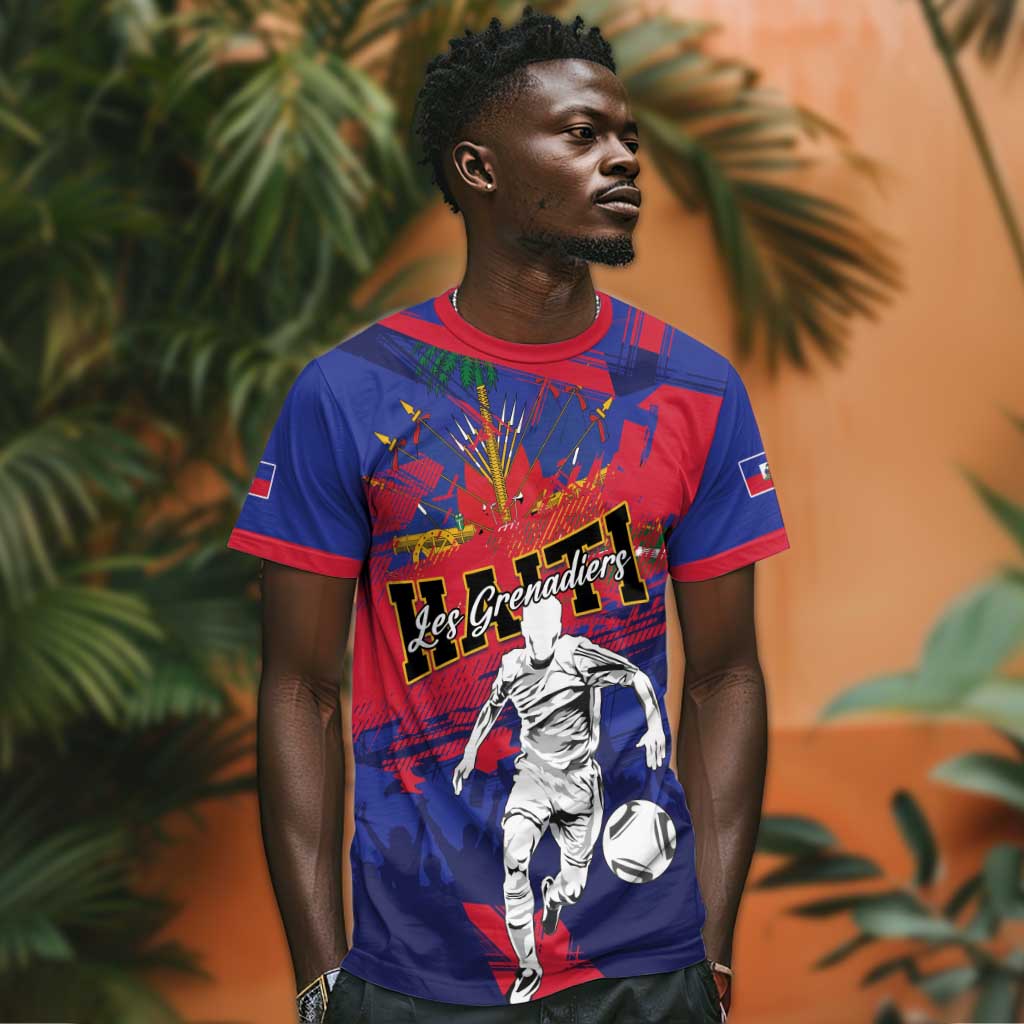 Custom Ekip Foutbol Ayiti 2026 T shirt Haiti Grenadye Alaso LT01