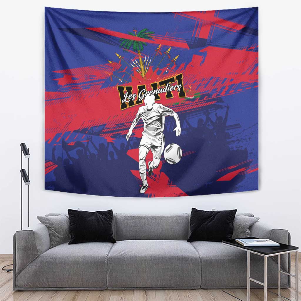 Ekip Foutbol Ayiti 2026 Tapestry Haiti Grenadye Alaso - African Pride