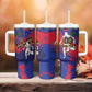 Custom Ekip Foutbol Ayiti 2026 Tumbler With Handle Haiti Grenadye Alaso - African Pride