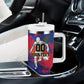 Custom Ekip Foutbol Ayiti 2026 Tumbler With Handle Haiti Grenadye Alaso - African Pride