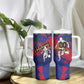 Custom Ekip Foutbol Ayiti 2026 Tumbler With Handle Haiti Grenadye Alaso - African Pride