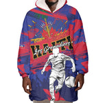 Custom Ekip Foutbol Ayiti 2026 Wearable Blanket Hoodie Haiti Grenadye Alaso - African Pride
