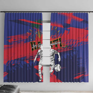 Ekip Foutbol Ayiti 2026 Window Curtain Haiti Grenadye Alaso - African Pride