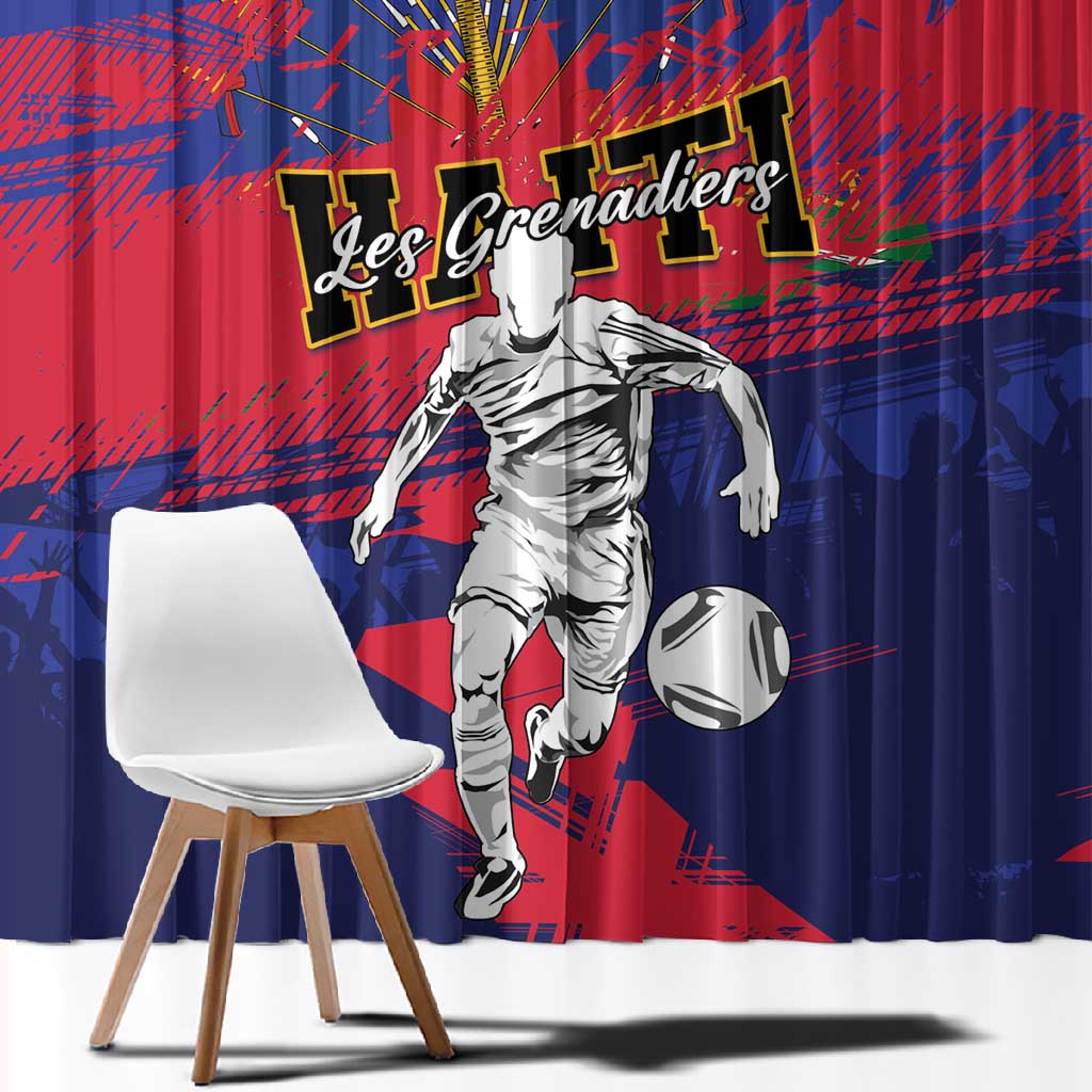 Ekip Foutbol Ayiti 2026 Window Curtain Haiti Grenadye Alaso - African Pride