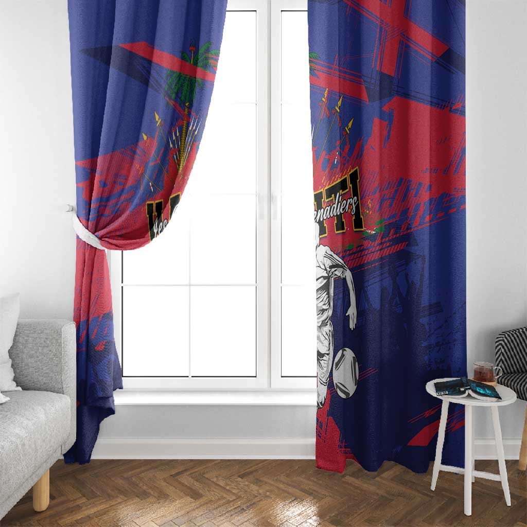 Ekip Foutbol Ayiti 2026 Window Curtain Haiti Grenadye Alaso - African Pride