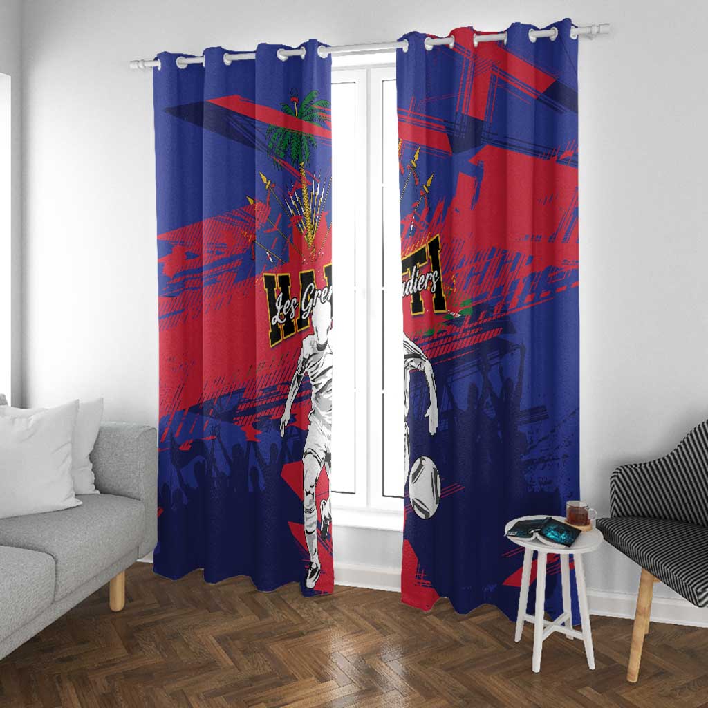 Ekip Foutbol Ayiti 2026 Window Curtain Haiti Grenadye Alaso - African Pride