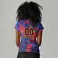 Custom Ekip Foutbol Ayiti 2026 Women V-Neck T-Shirt Haiti Grenadye Alaso - African Pride