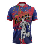 Custom Ekip Foutbol Ayiti 2026 Zipper Polo Shirt Haiti Grenadye Alaso