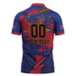 Custom Ekip Foutbol Ayiti 2026 Zipper Polo Shirt Haiti Grenadye Alaso