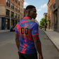 Custom Ekip Foutbol Ayiti 2026 Zipper Polo Shirt Haiti Grenadye Alaso