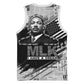 I Have A Dream MLK Basketball Jersey Newspaper Grunge Style - African Pride