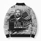 I Have A Dream MLK Bomber Puffer Jacket Newspaper Grunge Style - African Pride