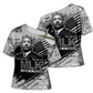 I Have A Dream MLK Cross Shoulder Shirt Newspaper Grunge Style - African Pride