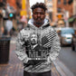 I Have A Dream MLK Hoodie Newspaper Grunge Style - African Pride