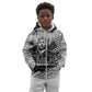 I Have A Dream MLK Kid Hoodie Newspaper Grunge Style - African Pride
