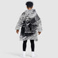I Have A Dream MLK Kid Wearable Blanket Hoodie Newspaper Grunge Style - African Pride