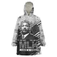 I Have A Dream MLK Kid Wearable Blanket Hoodie Newspaper Grunge Style - African Pride