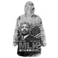 I Have A Dream MLK Kid Wearable Blanket Hoodie Newspaper Grunge Style - African Pride
