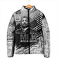 I Have A Dream MLK Padded Jacket Newspaper Grunge Style - African Pride