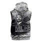 I Have A Dream MLK Sleeveless Hoodie Newspaper Grunge Style - African Pride