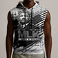 I Have A Dream MLK Sleeveless Hoodie Newspaper Grunge Style - African Pride