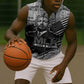 I Have A Dream MLK Sleeveless Zip Hoodie Newspaper Grunge Style - African Pride
