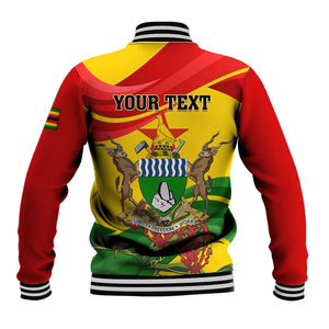Zimbabwe Independence Day Baseball Jacket Featuring Chapungu Bird and Flame Lily LT01