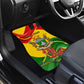 Zimbabwe Independence Day Car Mats Featuring Chapungu Bird and Flame Lily