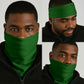 Zimbabwe Independence Day Neck Gaiter Featuring Chapungu Bird and Flame Lily - African Pride