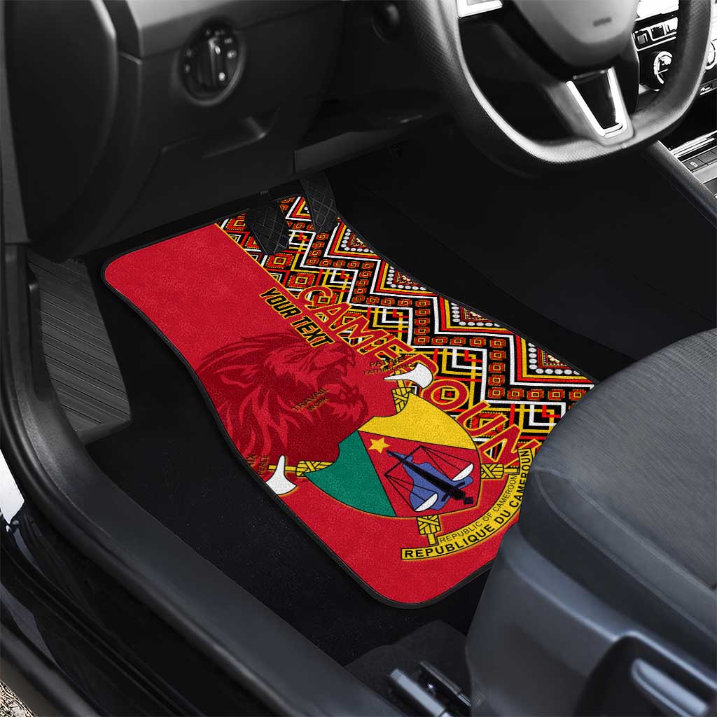 Cameroon National Day Car Mats Cameroun Coat Of Arms Ankara Pattern