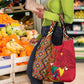 Cameroon National Day Grocery Bag Cameroun Coat Of Arms Ankara Pattern