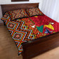 Cameroon National Day Quilt Bed Set Cameroun Coat Of Arms Ankara Pattern