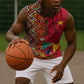 Cameroon National Day Sleeveless Hoodie Cameroun Coat Of Arms Ankara Pattern - African Pride