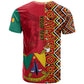Cameroon National Day T shirt Cameroun Coat Of Arms Ankara Pattern
