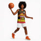 Personalized Uganda Basketball Jersey African Pattern - Independence Day 1962 - African Pride