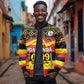 Personalized Uganda Bomber Jacket African Pattern - Independence Day 1962