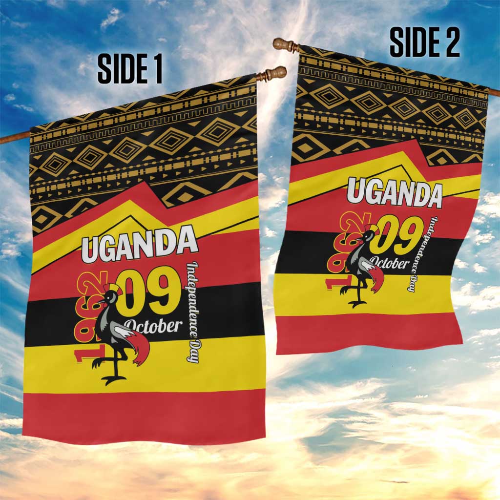 Uganda Garden Flag African Pattern - Independence Day 1962