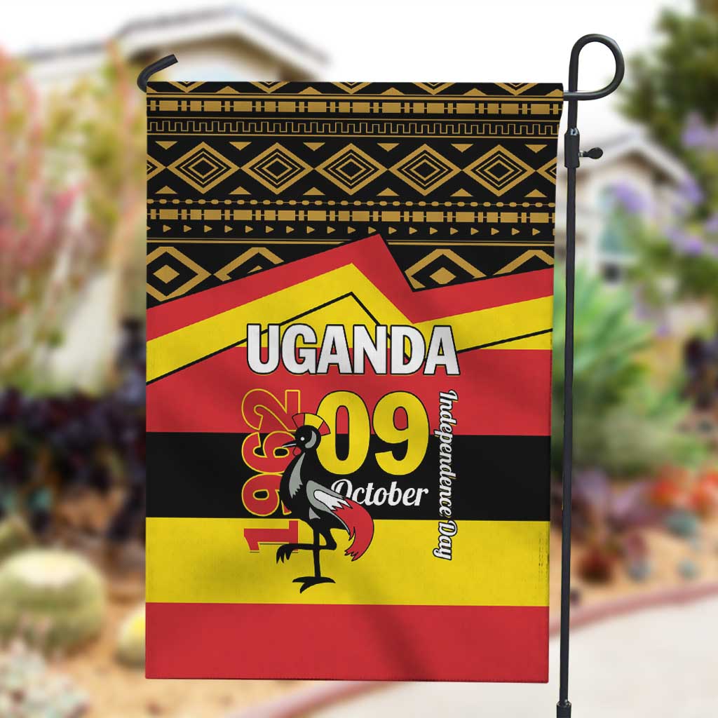 Uganda Garden Flag African Pattern - Independence Day 1962