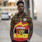 Personalized Uganda Polo Shirt African Pattern - Independence Day 1962