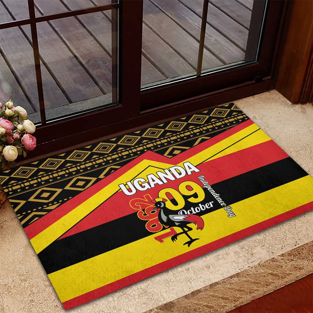 Uganda Rubber Doormat African Pattern - Independence Day 1962