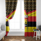 Uganda Window Curtain African Pattern - Independence Day 1962