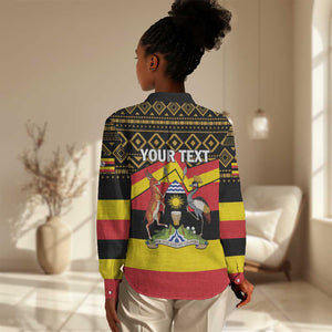 Personalized Uganda Women Casual Shirt African Pattern - Independence Day 1962 LT01