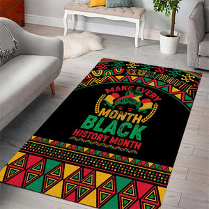 Make Every Month Black History Month Area Rug African Pattern