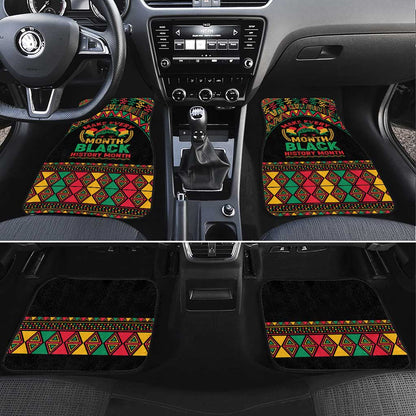 Make Every Month Black History Month Car Mats African Pattern