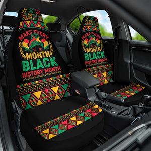 Make Every Month Black History Month Car Seat Cover African Pattern