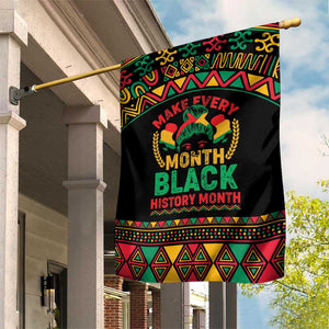 Make Every Month Black History Month Garden Flag African Pattern